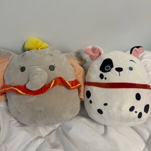 disney squishmallow bundle dumbo & 101 dalmatians patch